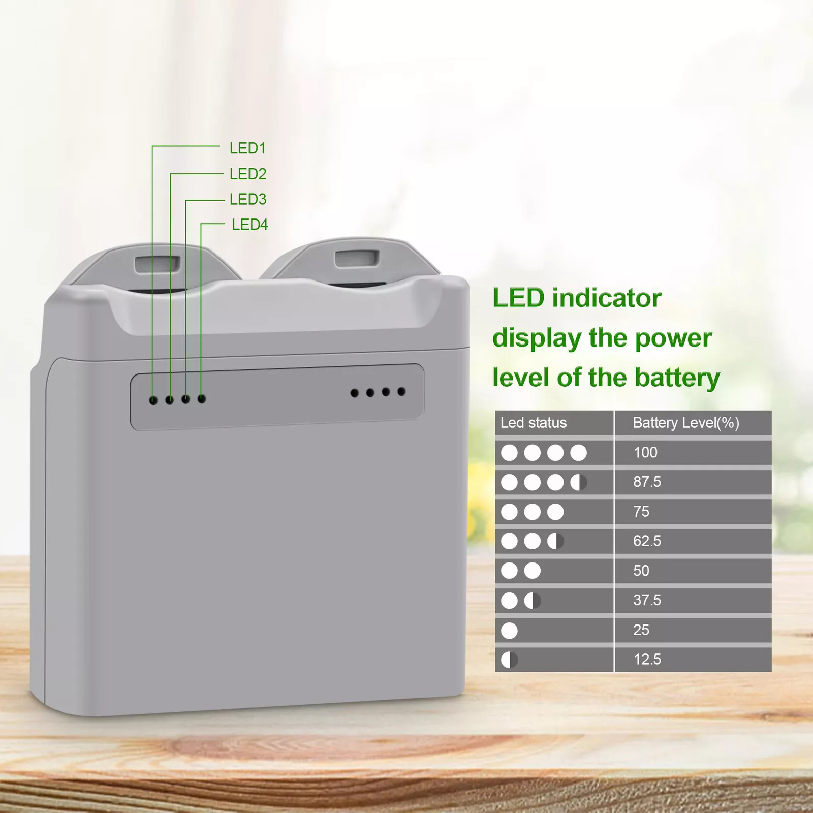 Drone Charging Hub - Two-way Digital Display Charging Hub Battery