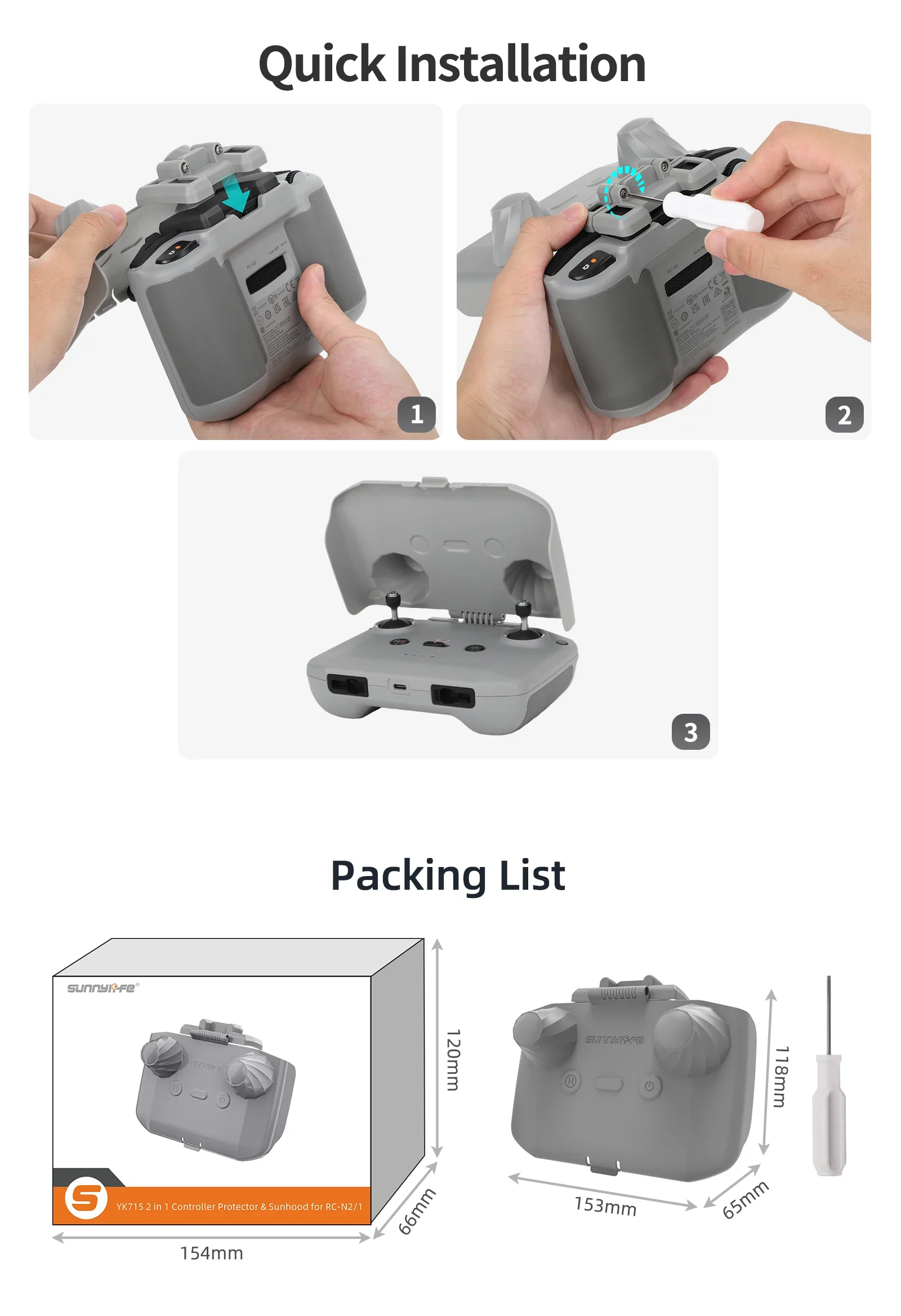 2 in 1 Controller Protector Su – Drone Controller Hood Bewertung und Preis