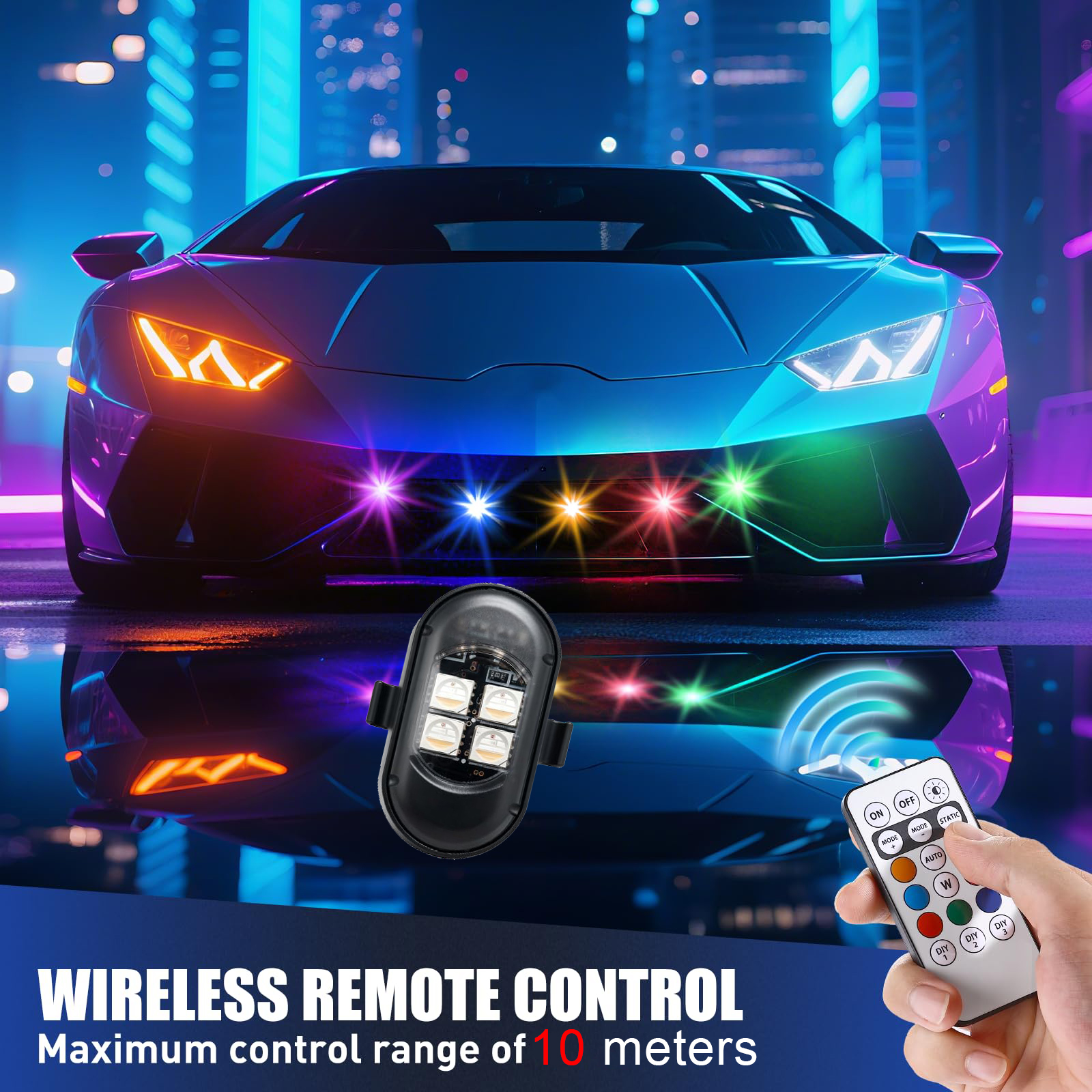 Upgraded 4LEDs Wireless LED St – Drone Strobe Light Bewertung und Preis