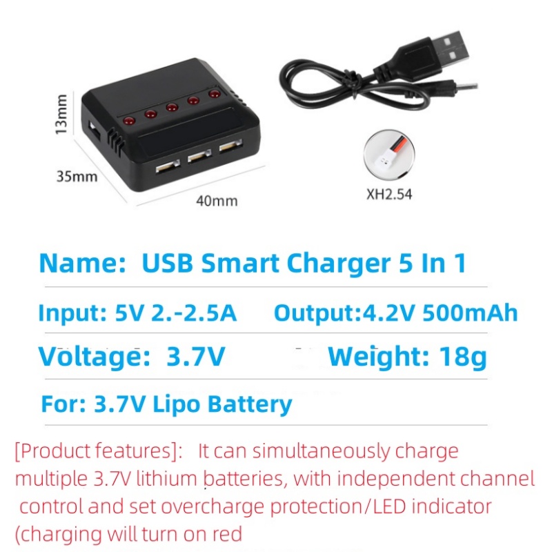 Syma X5HW X5HC X5C X5SW 3.7V 5 – Drone Battery Adapter Bewertung und Preis