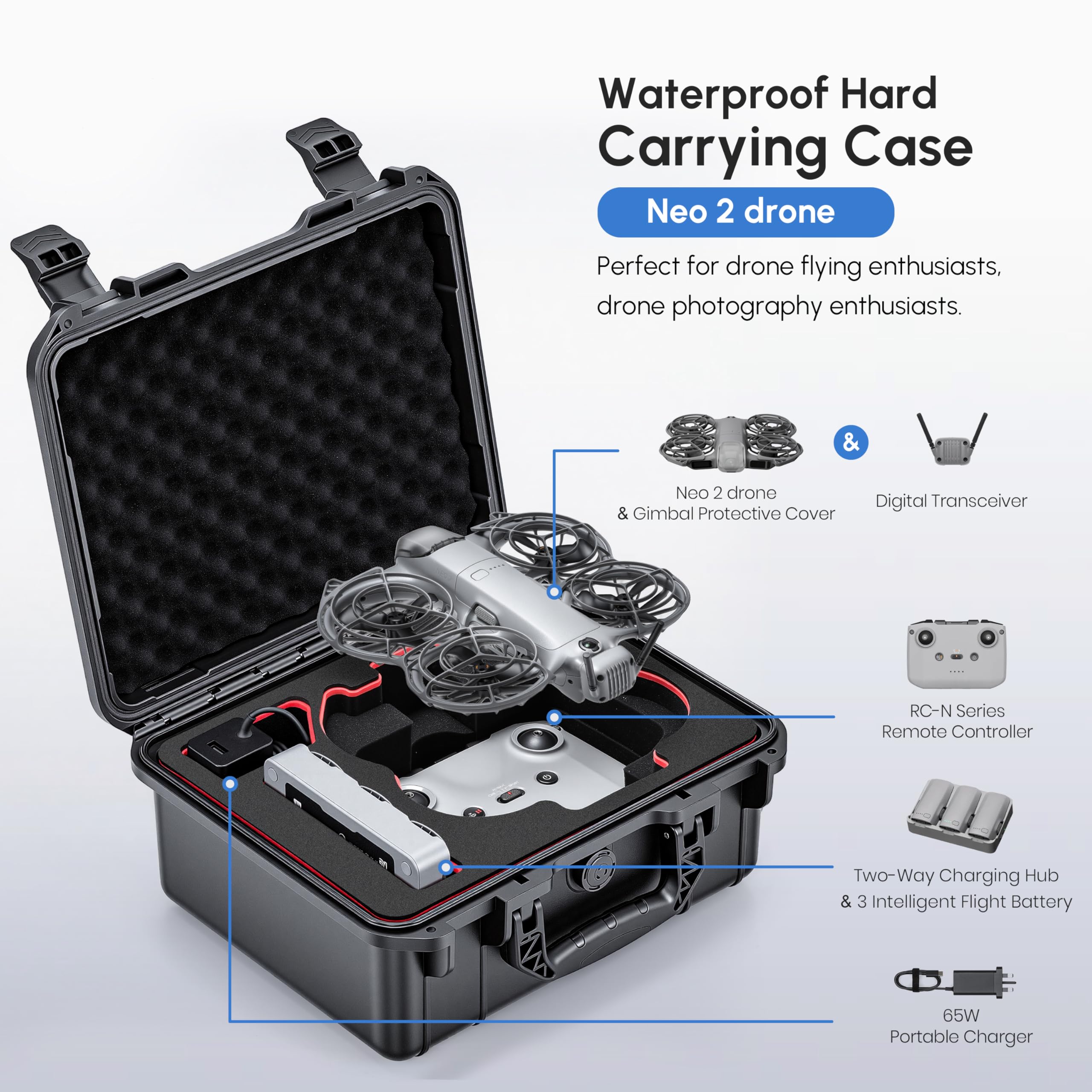 NEO 2 Case,Waterproof Hard Car – Drone Controller Hood Bewertung und Preis