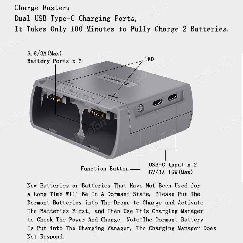 For DJI Mini 4K/MINI 2/Mini 2  – Drone Charging Hub Bewertung und Preis