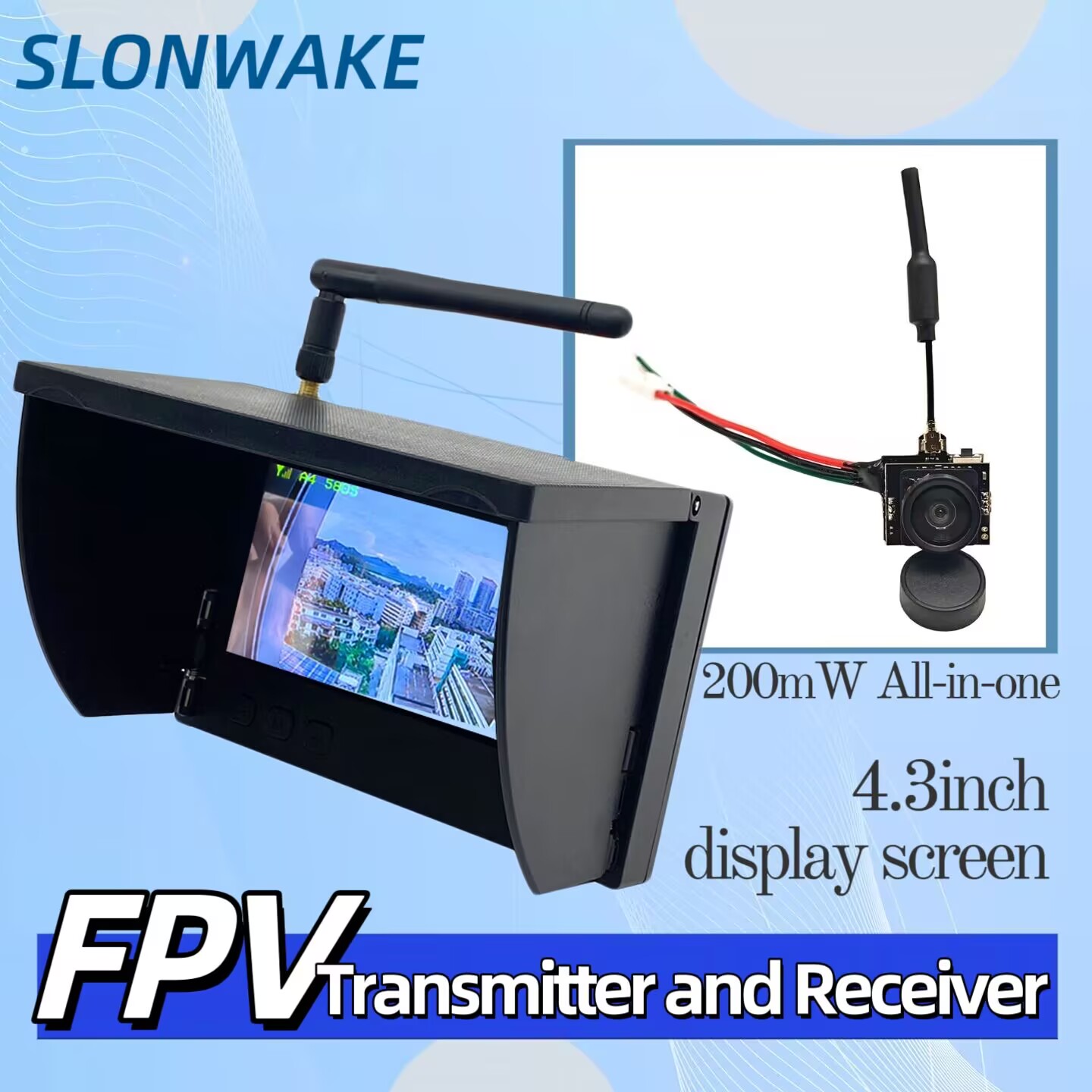 SLONWAKE 5.8G Analog Video Tra – Drone Controller Screen Bewertung und Preis