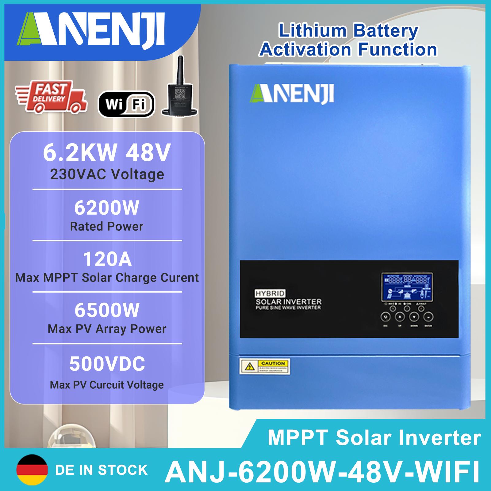 4KW 6.2KW Hybrid Solar Inverte – Drone Solar Charger Bewertung und Preis