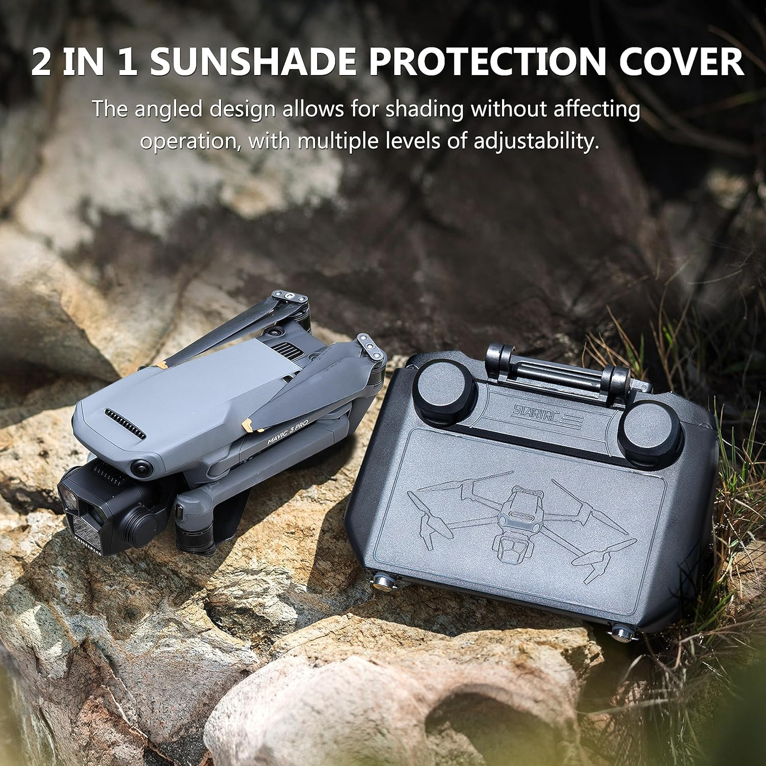 2-in-1 Sun Hood & Joystick Cov – Drone Controller Hood Bewertung und Preis