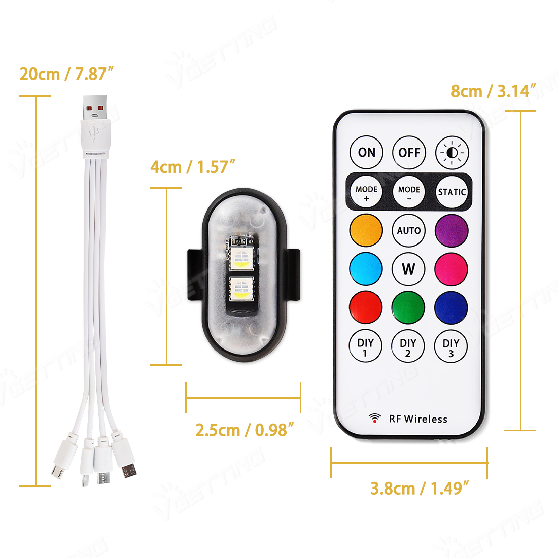 4Pcs Mini Drone Strobe Light 8 – Drone Strobe Light Bewertung und Preis