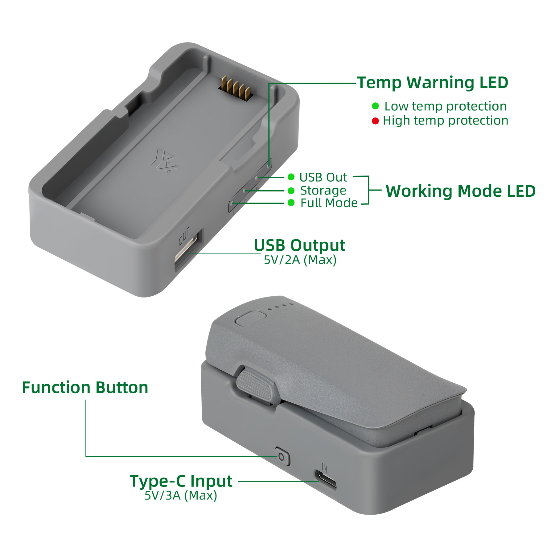 For DJI NEO 2 Battery Charger  – Drone Power Bank Bewertung und Preis