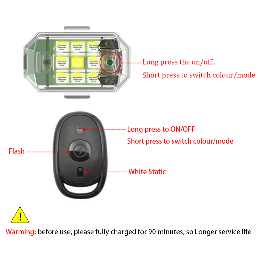 1/2/4pcs Wireless LED Drone St – Drone Beacon Light Bewertung und Preis